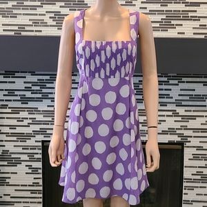 Alicia and Olivia Silk Purple White Dress 10